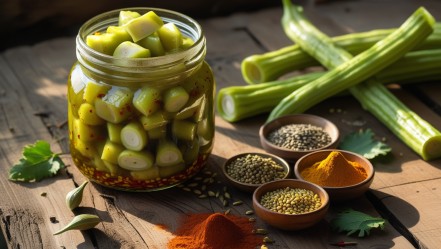 Best Colocasia Stem Pickle Recipe – Healthy, Homemade & Flavorful