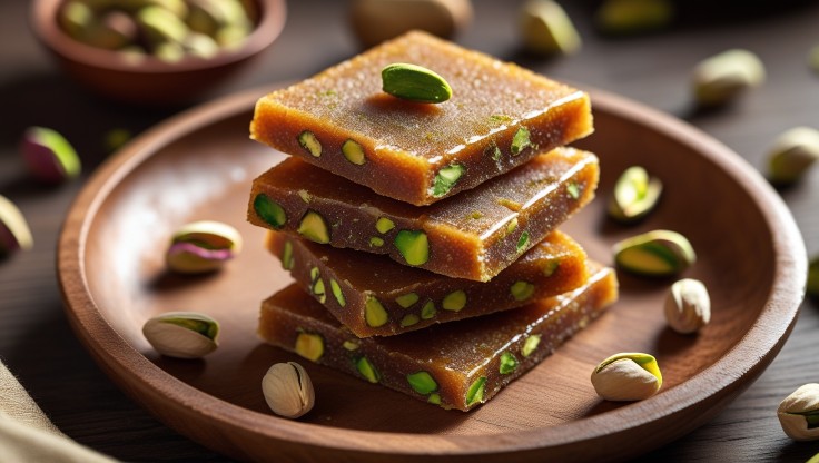 Best Pista Chikki with jaggery